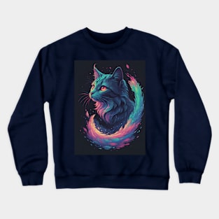 Neon cat Crewneck Sweatshirt